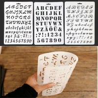 fashion alphabet letter stencil thin plastic letter and number paint art craft gifts paper card template decoration