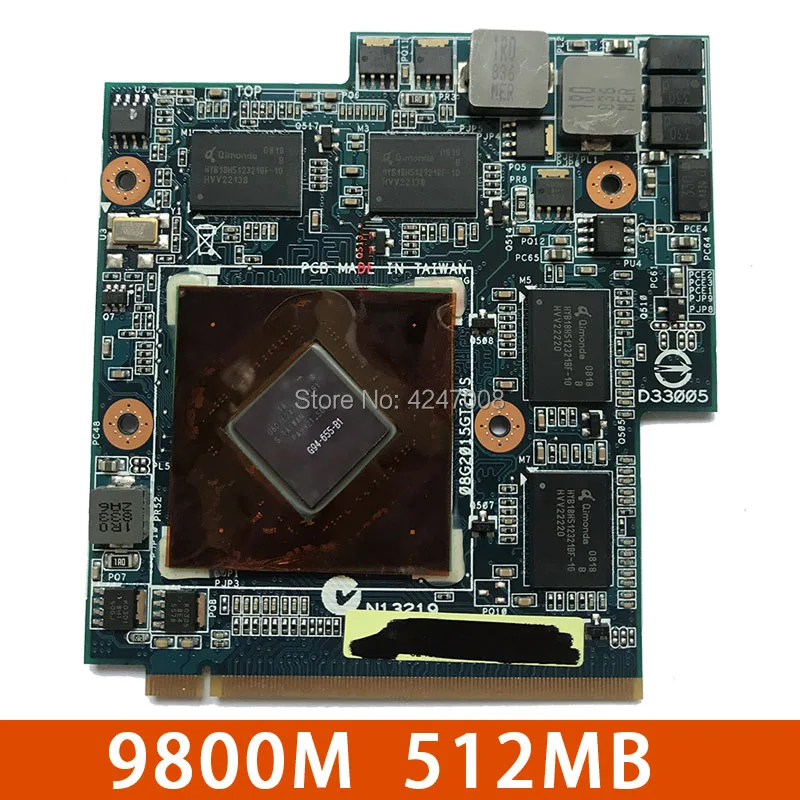 69N0BBV10B01 B01 69N0BBV10A03 A03 08G2015GT21I 9800M GS G94 655 B1 9800 м видео VGA карты для Asus G60VX G51VX G50VT