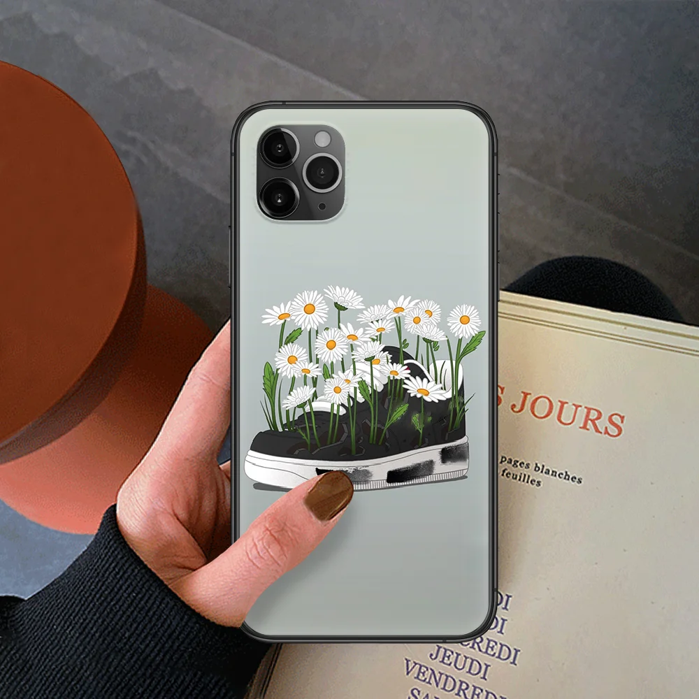 

Luxury Sports Shoes Phone Case For Iphone 4 4s 5 5S SE 5C 6 6S 7 8 Plus X XS XR 11 12 Mini Pro Max 2020 Black Bumper Fashion