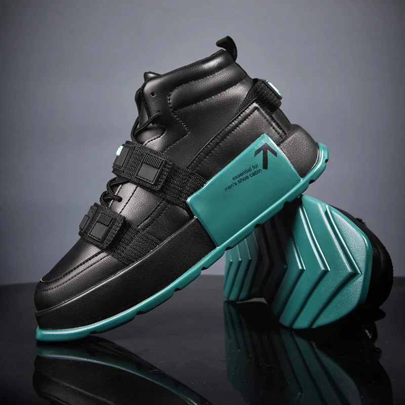 

Men High Top Retro Trend Running Shoes Casual Platform Sport Board Shoes Outdoor Jogging Street Walking Trainer Sneakers 39-44