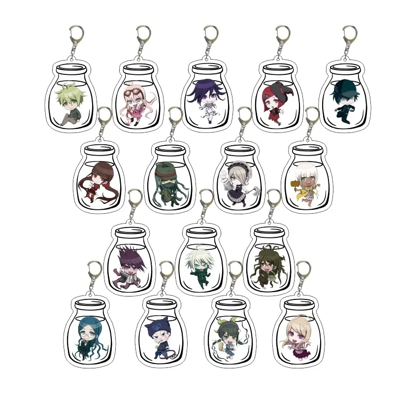Аниме Danganronpa Dangan Ronpa Komaeda Nagito брелок с акриловой фигуркой украшение Коллекционная