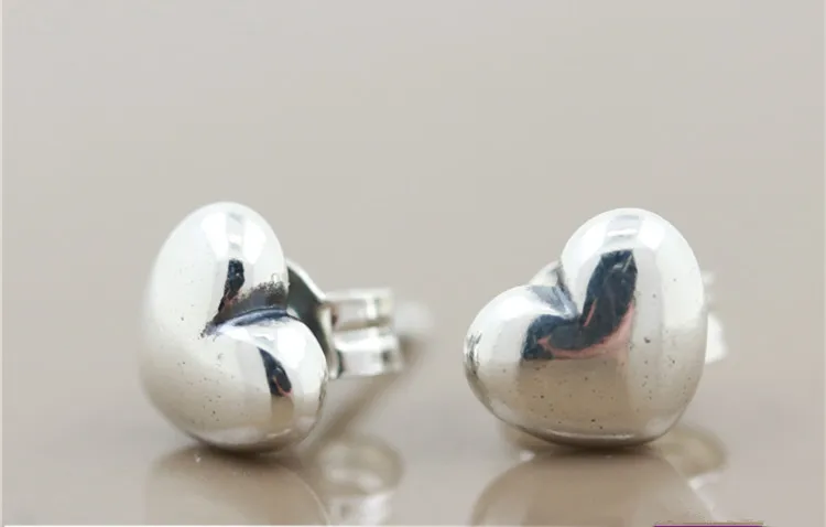 ER010 New earrings 925 Sterling Silver hearts Stud Earrings for women silver earings brinco fine jewelry Jewyuer wholesale ER001 - Цвет камня: ER010