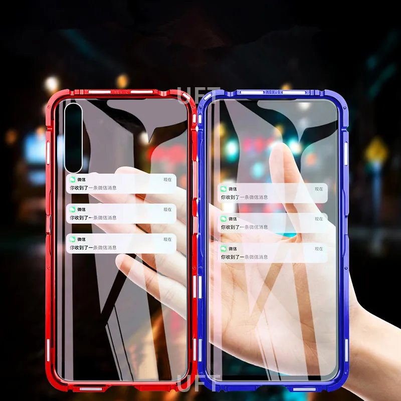 

Luxury Metal Magnetic Front Back tempered Glass Case For HUAWEI Honor 20 Lite /20S Case For Huawei Nova 5T Case Flip cover Cases