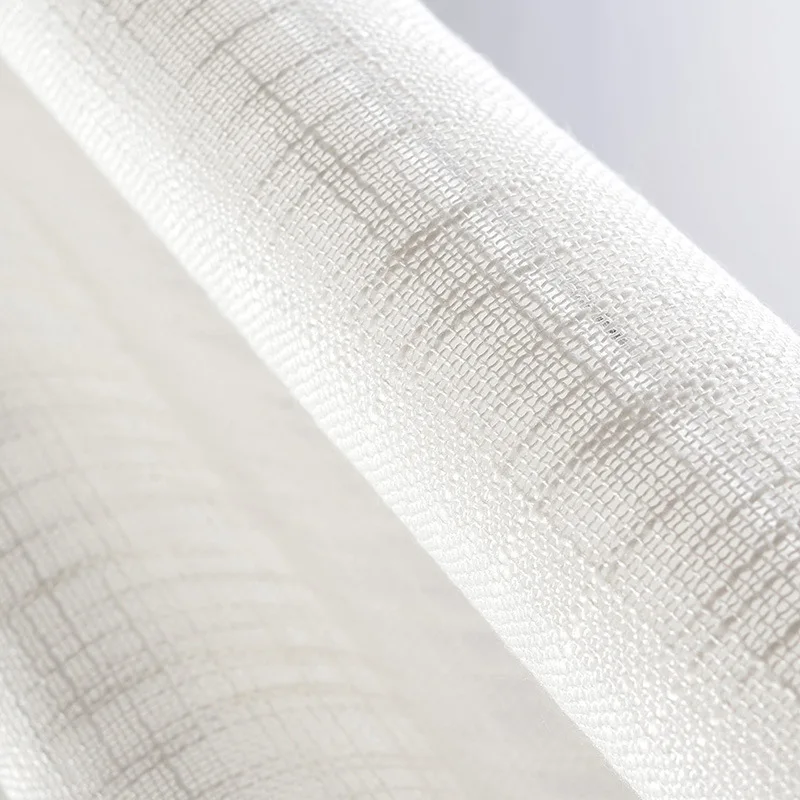

Modern Minimalist Curtains For Living Dining Room Bedroom European Pastoral Style Solid Color Window Screen Fashion Modern Tulle