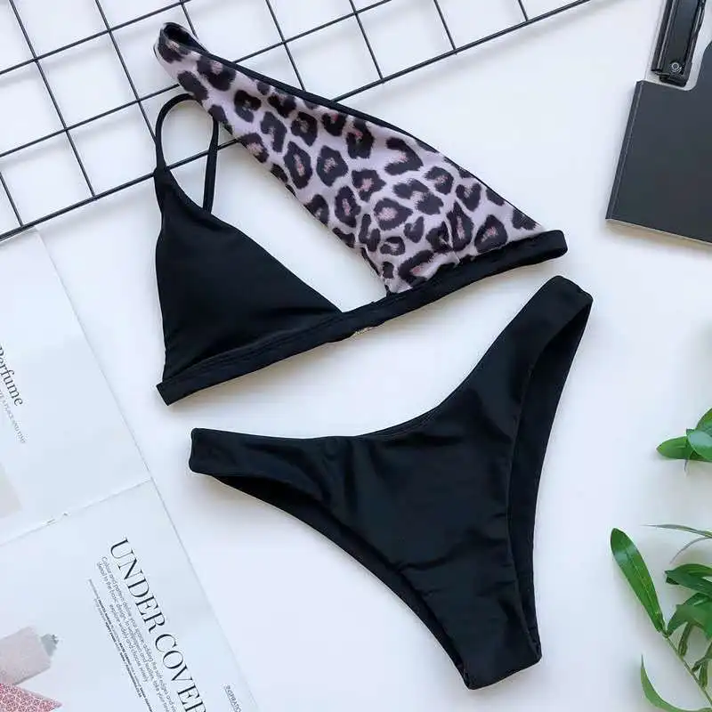 

Fashion New Sexy Push Up Bikini Set High Waist Swimwear Women Swimsuit 2021 Patchwork Biquini Ribbed Bathing Suits Summer Bikini