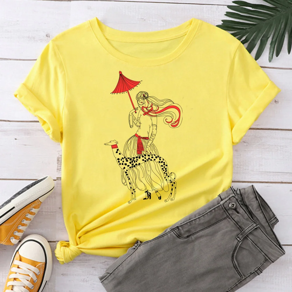 

sheep Women 2021 Short Sleeve Printing Spring Fashion Lady Clothes Print Tshirt Female Tee Top Ladies TX8992