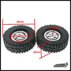 2 шт.комплект, колёсные диски с противовесной шиной для WPL Henglong B14 B24 B16 B36 Урал C14 C24 Q60 Q61 Q62 Q63 Q64 4x4 и 6x6