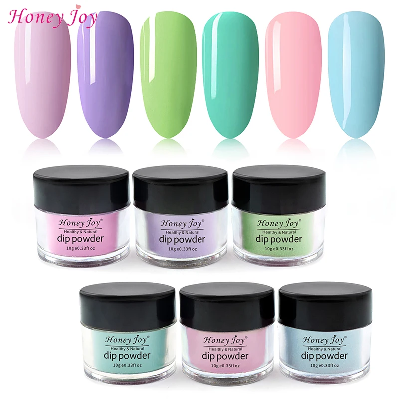 6 коробок/набор тонкая чистота теплые цвета для лета повседневный макияж Dip пудра