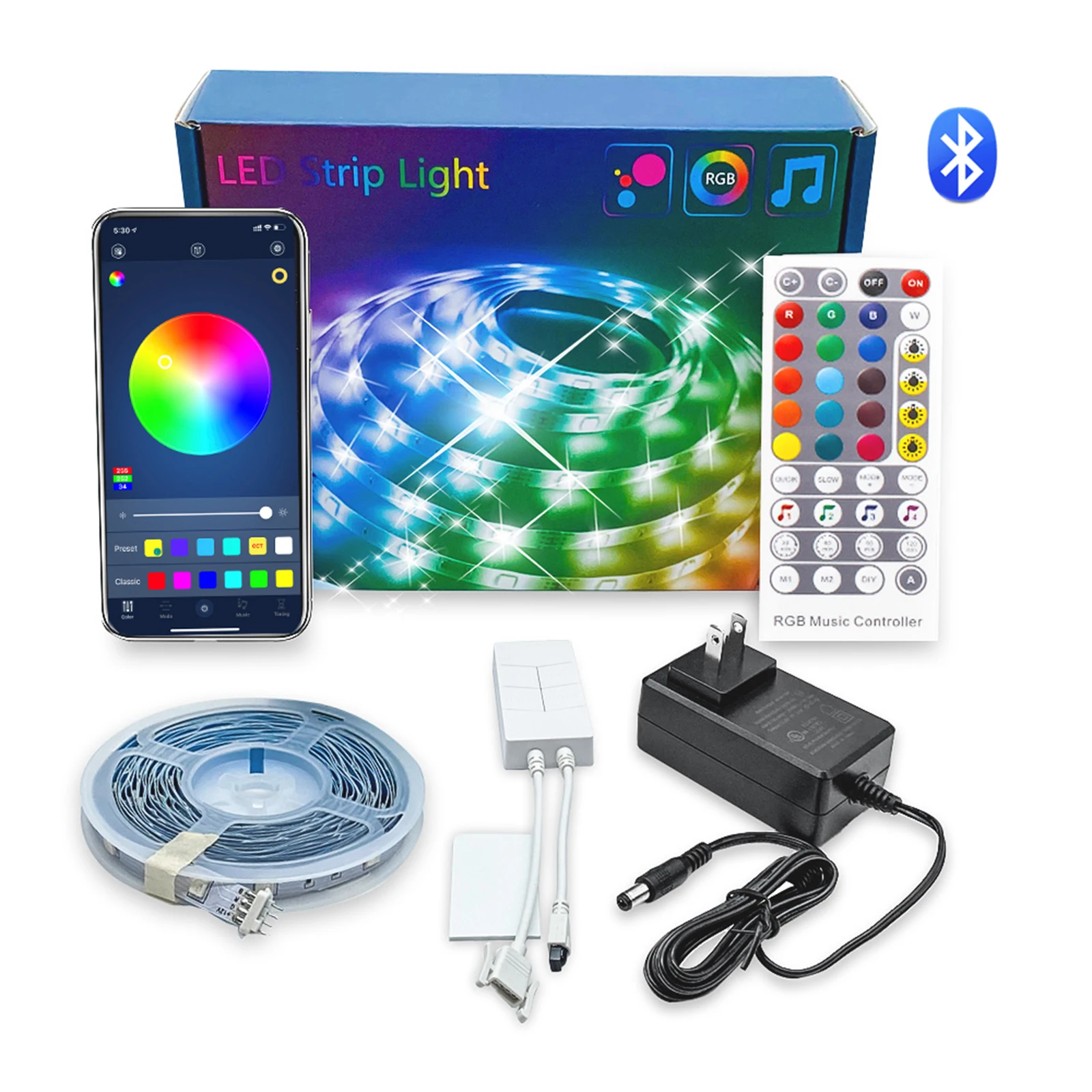 5050RGB 10 мм осветительная гирлянда лампы меняющие цвет 24 В 20 м сертифицированный