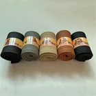 Универсальная кожа из чехол рулевого колеса автомобиля волокна диаметром 38 см с мягким противоскользящим черным покрытием для самостоятельной оплетки и игл