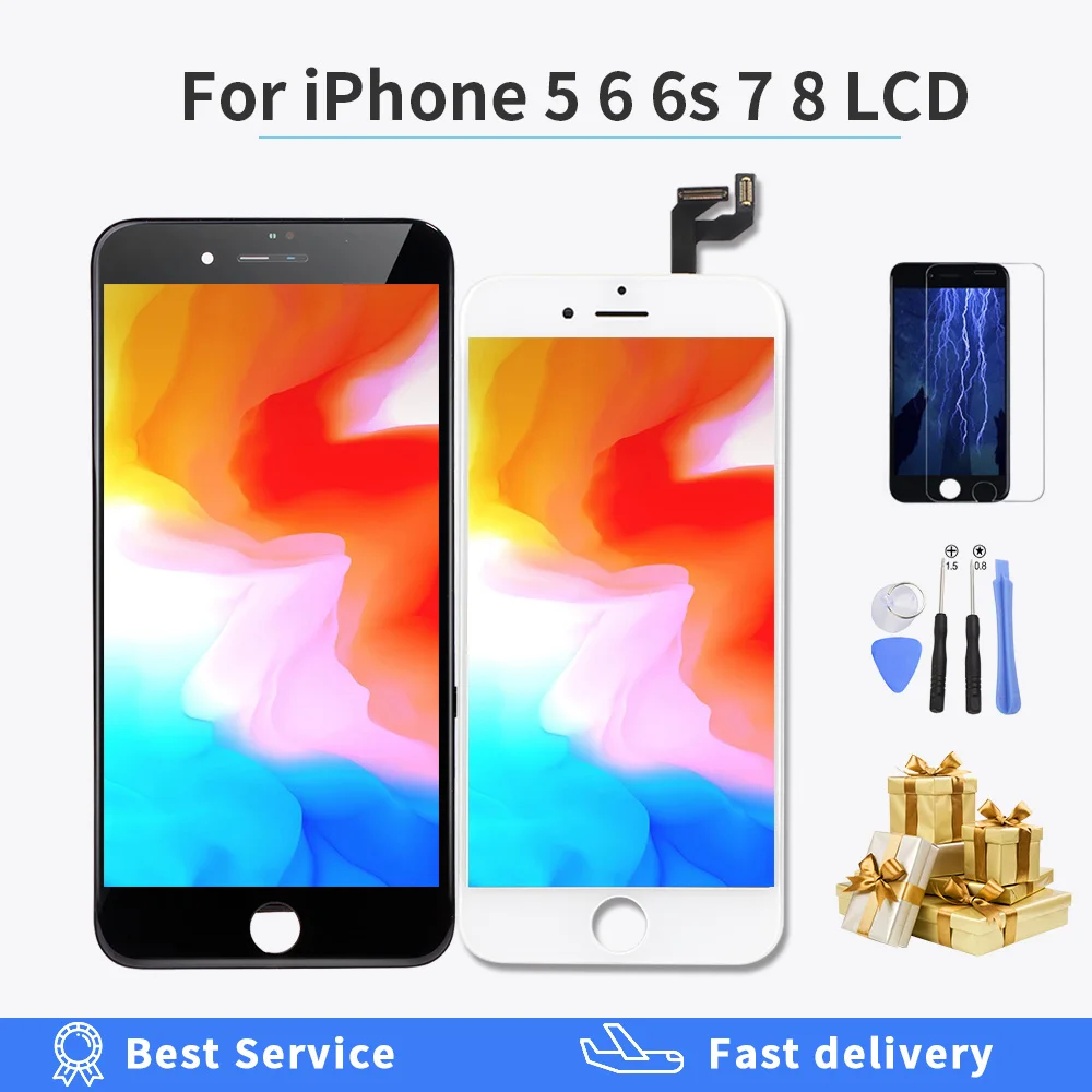 ЖК дисплей Retina для Iphone 6 сенсорный экран с цифровым преобразователем в сборе 7 8 5
