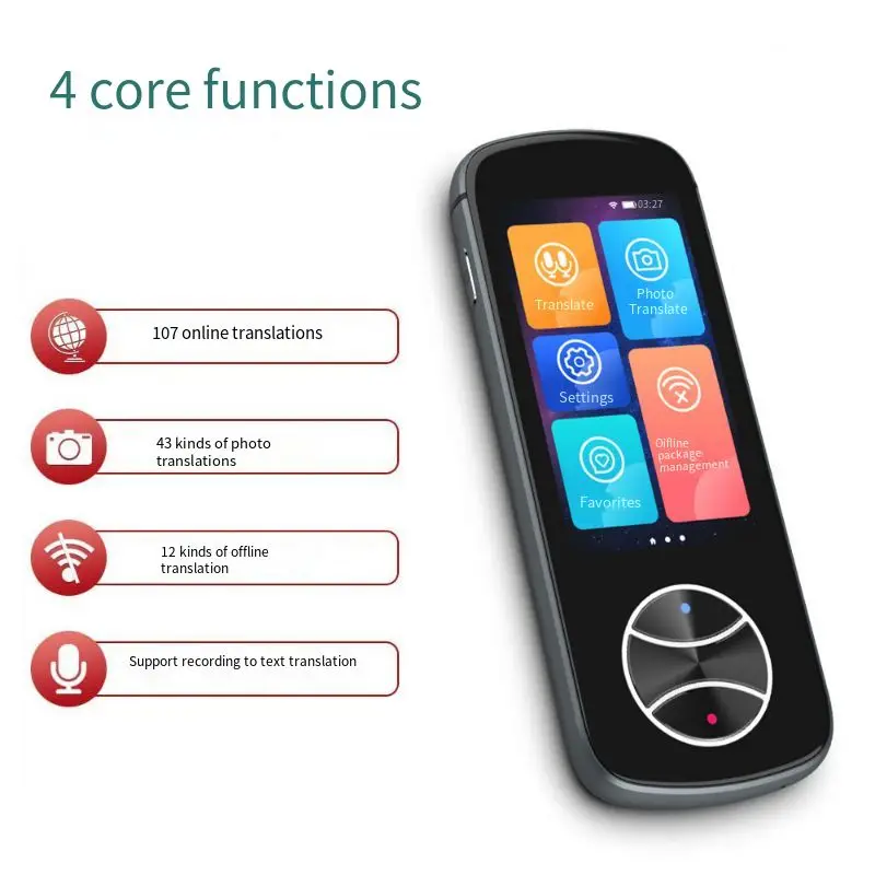 2022 Smart Voice Translator 107 Multi Languages In Real Time Online Instant Off Line Translation AI Learning Conversion V10 | Электроника