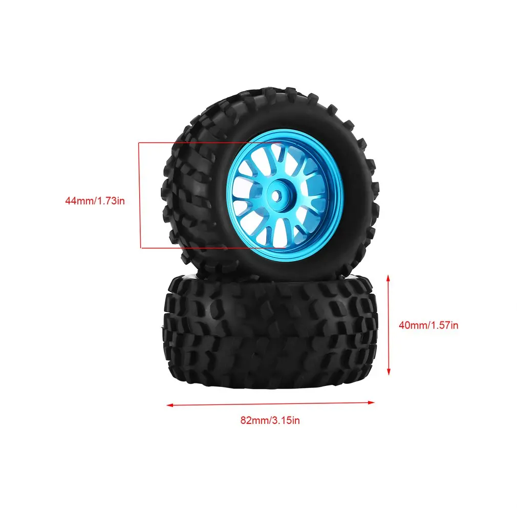 

4pcs 1 / 14 Big Foot Tire 1819B-A 1818BL-A 12 tension tire pattern Solid Wheel Rim Lightweight Good Grip