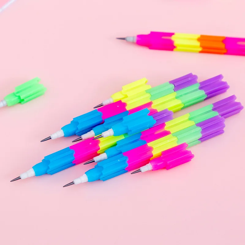 

50 pcs/lot Creative Splicable Mechanical Pencil Promotion Stationery gift School Office writing Supplies