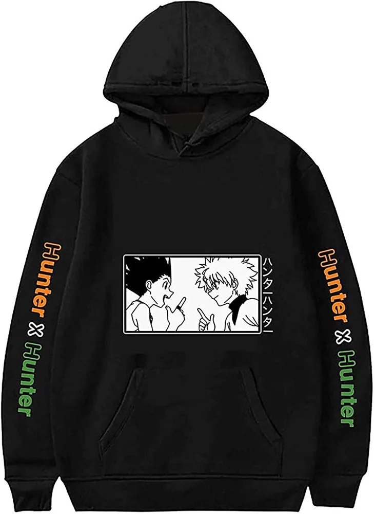 

Japanese Anime New Full-time Hunter Print Hooded Sweater for Men and Women with Hooded Sweater