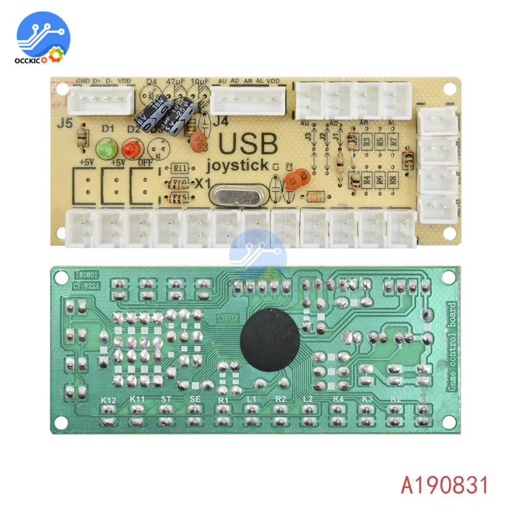 1 шт. Нулевая задержка аркадная USB энкодер ПК к джойстику аркадная коромысла плата, панель управления для игр MAME