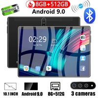 new x102 10 1 tablet pc 25601600 5g wifi 4g lte 8800mah 10 core 8gb ram 512gb rom android 9 0 type c 8mp16mp camera tablets
