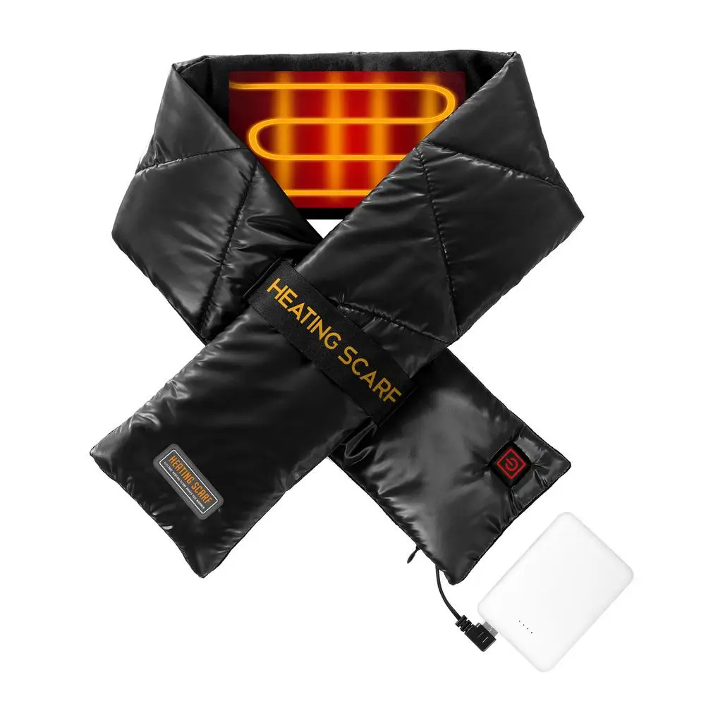 

Man Women Winter Heated Scarf for Neck Warmer Cold Relief Outdoor Indoor Hiking USB Heating Couple Neckerchief Collar Scarves