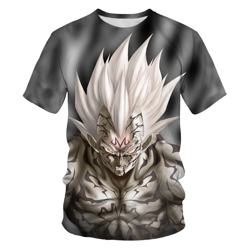 

2021 Summer Fashion New Super Luminous Dragon Ball 3D Printing Pattern Men's Short Sleeve Trend Casual T-Shirt Apparel