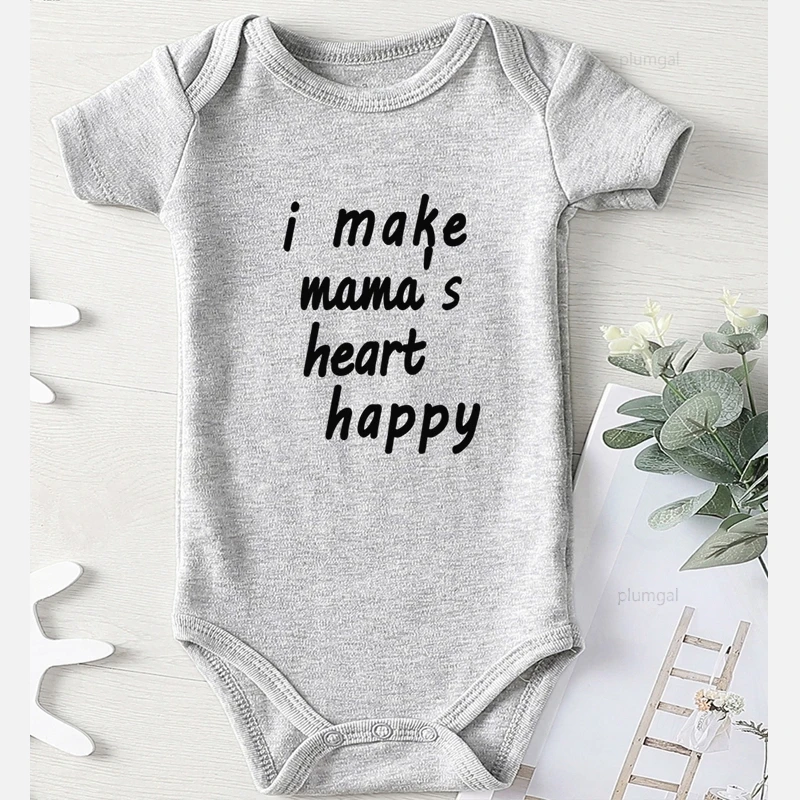 Комбинезоны для младенцев с принтом Сердце мамы детский осенний комбинезон