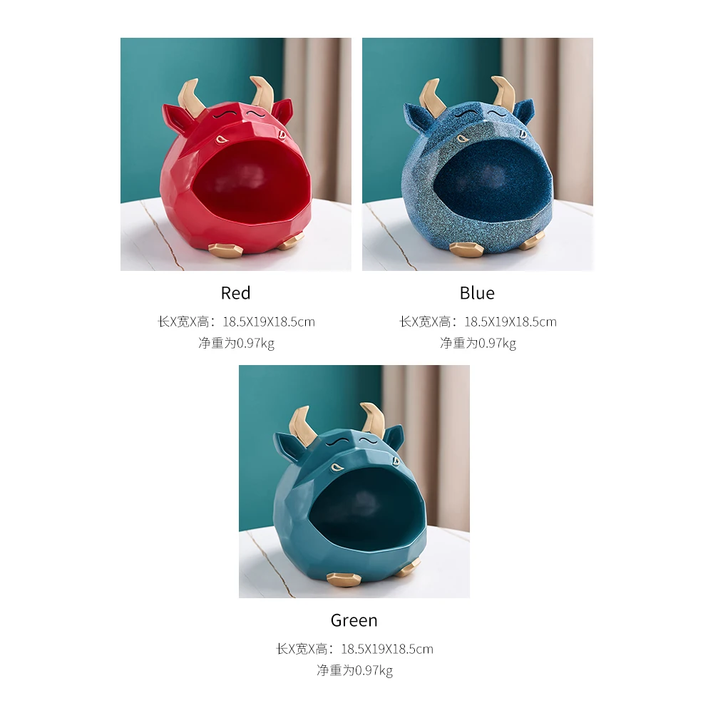 

Nordic Home Decoration Accessories Cattle Decoration Sundries Storage Candy Nut Storage Desktop Decoration Home Decor Modern