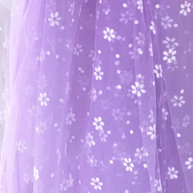 1 м/2 м/5 м ширина 150 Печать Цветок Флокирование сетки фабричная ткань для свадьбы