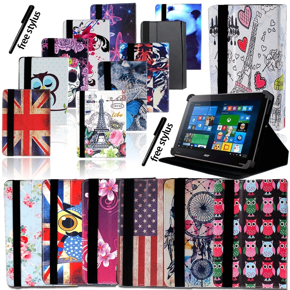 Противоударный разноцветный кожаный чехол книжка с подставкой для Acer Icona Tab 8/10/Tab