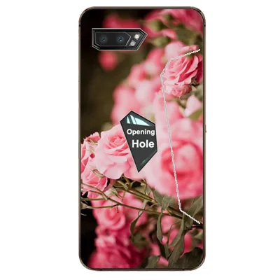 Для ASUS ROG Gaming Phone 2 чехол роскошный из ТПУ и силикона Чехлы для телефона задняя