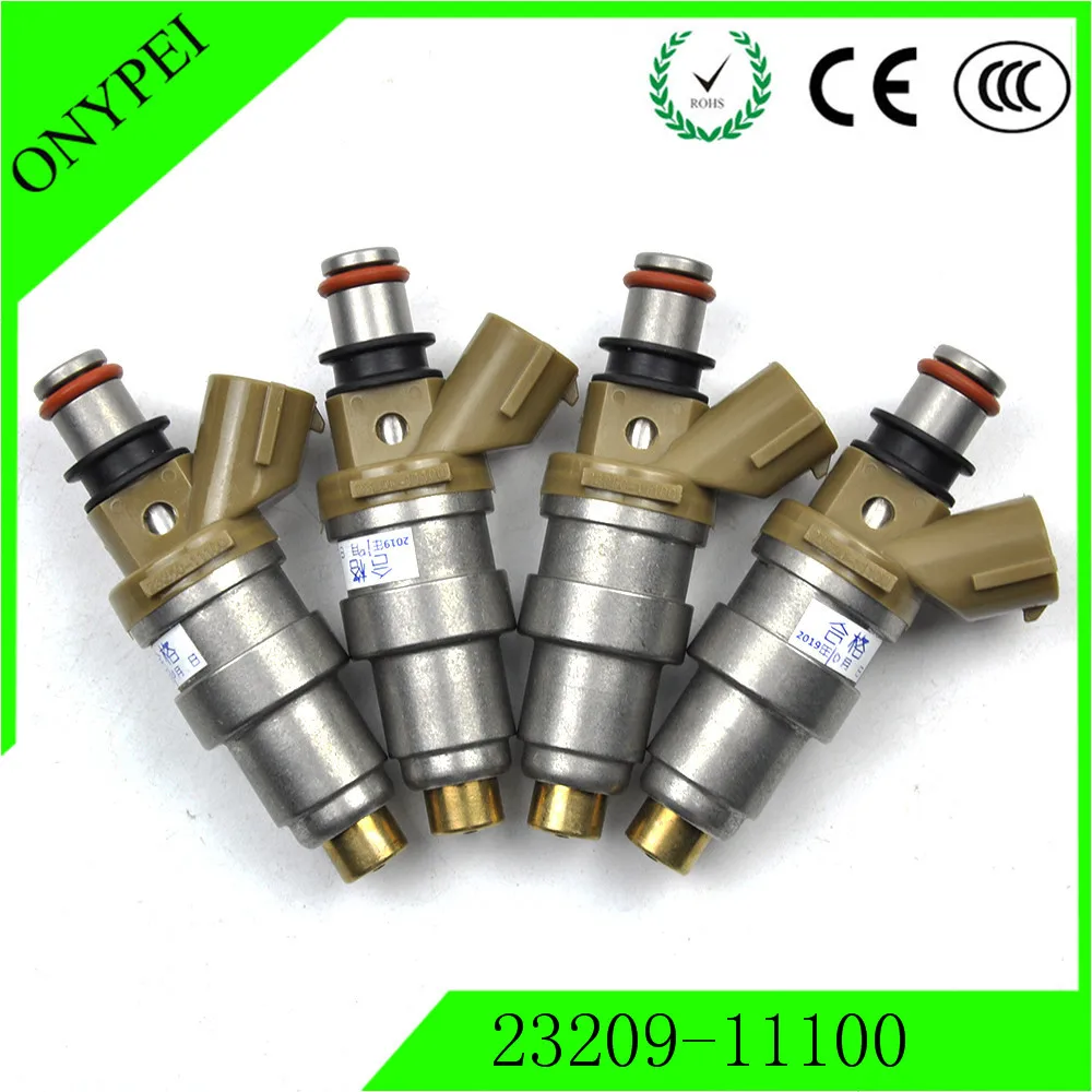 (4 шт.) 23250 11100 23209 Топливная форсунка для Toyota Paseo 1.5L Corolla EE101 2325011100 2320911100|Топливный