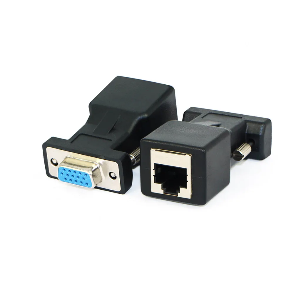 1 пара удлинитель VGA папа мама к LAN RJ45 CAT5 CAT6 20 м сетевой кабель адаптер 5 25 |