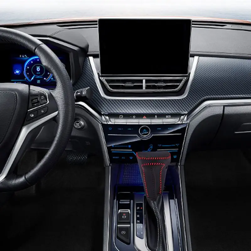 Чехол для рычага переключения передач автомобиля кожаный чехол Honda 2015 2016 CRV набор