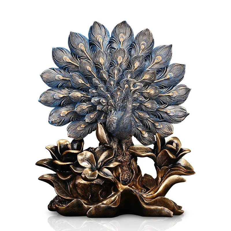 

Peacock decor ornaments wholesale creative living room wine cabinet home decoration wedding Joe moved to a new home gift crafts
