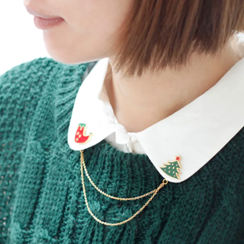 Новогодняя Рождественская тема булавка для галстука рождественский подарок Пряничный человек брошь