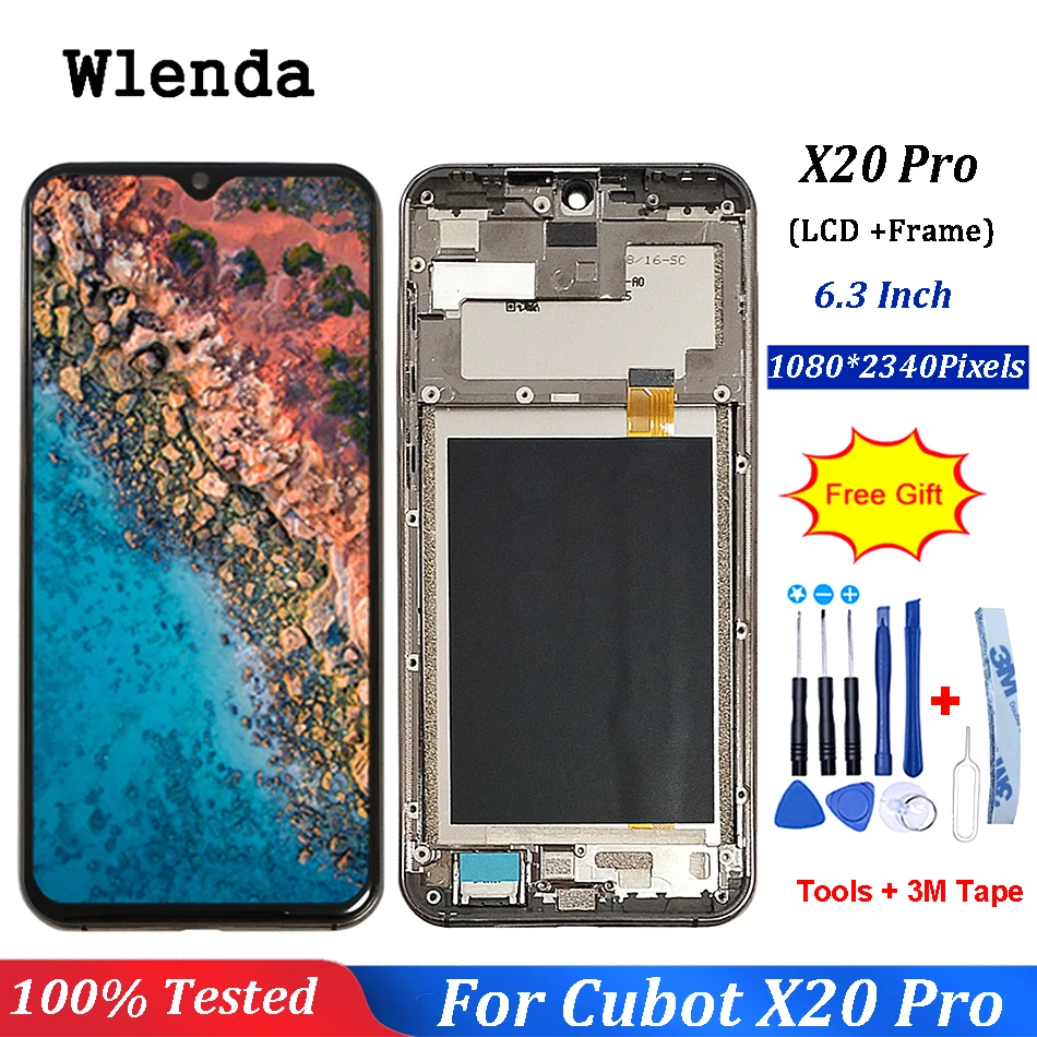 Для Cubot X20 Pro ЖК дисплей + сенсорный экран дигитайзер рамка в сборе 100% Оригинальный