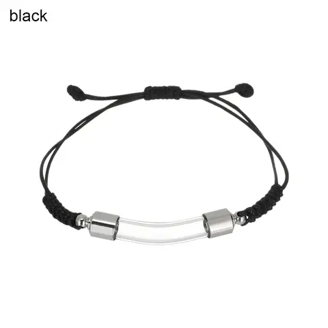 Стеклянный флакон-подвеска, браслет, флакон для духов, стеклянные банки для духов, подвеска на удачу, открывающийся винтовой колпачок, плетеная цепочка, памятный подарок, 1 шт.