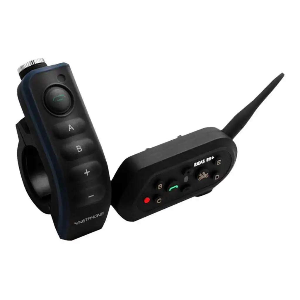 

1200M Motorcycle Intercom Headset Bluetooth Interphone Helmet 6 Rider E6+