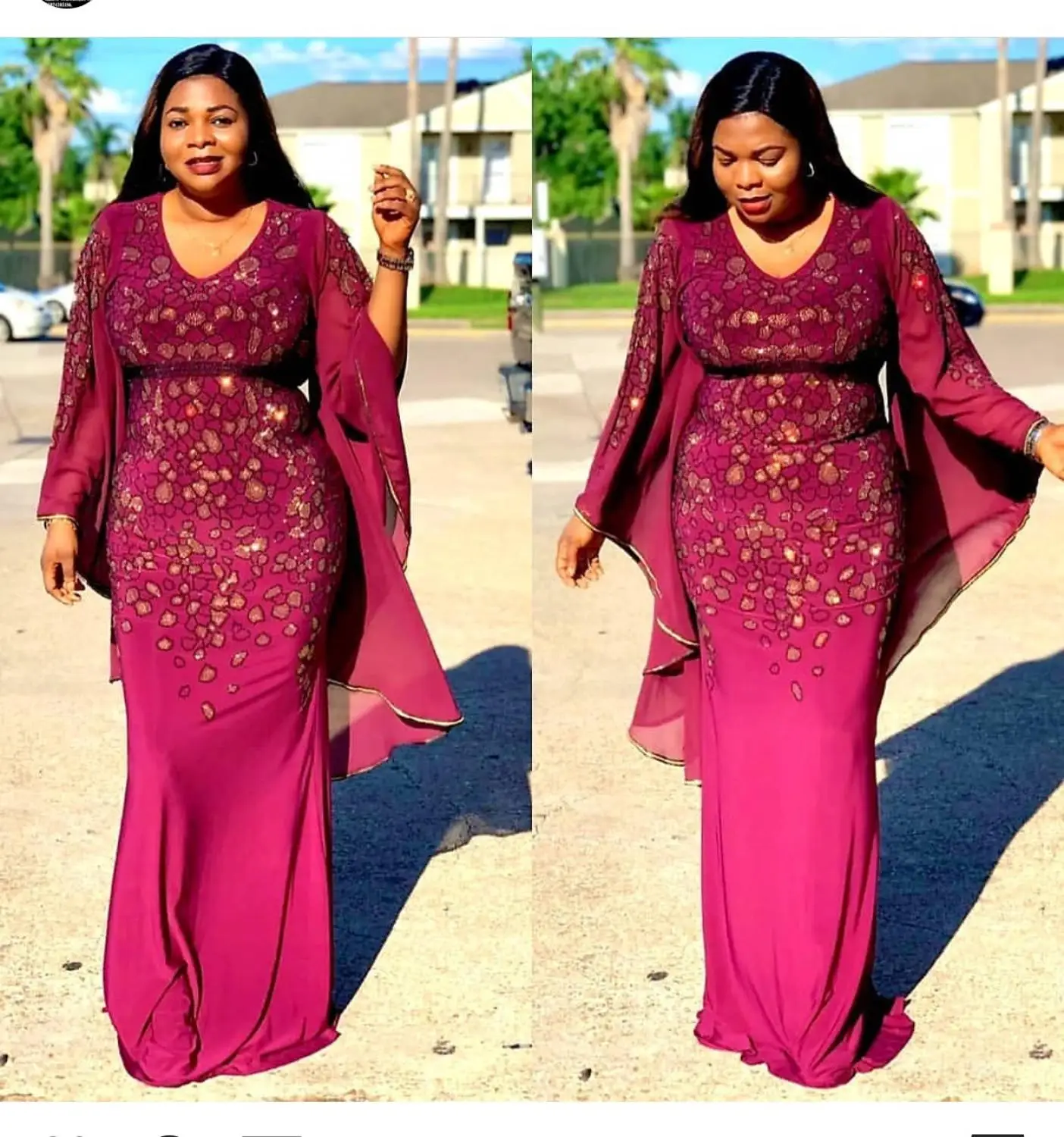 

African Women's Clothes Dashiki Dress Sequins Embroidery Bazin Muslim Abaya Long Maxi Robe Gowns Sexy Rich Evening Party