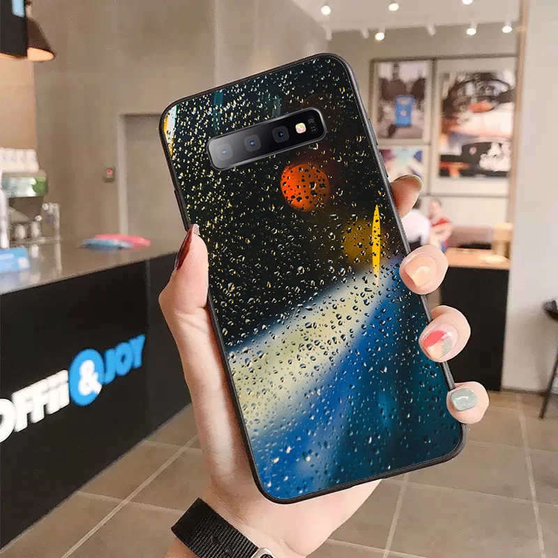 

landscape Rain drops Phone case for samsung A30s 71 70s 10 40 31 20s 11 20e a01 a10s a91 80