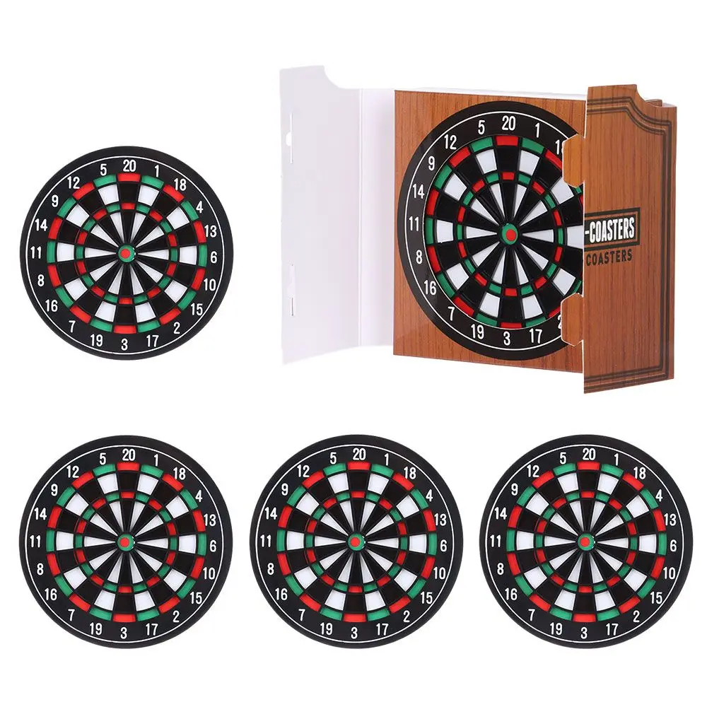 

Подставки Bullseye подставки под пиво, круглые подставки в стиле Dartboard