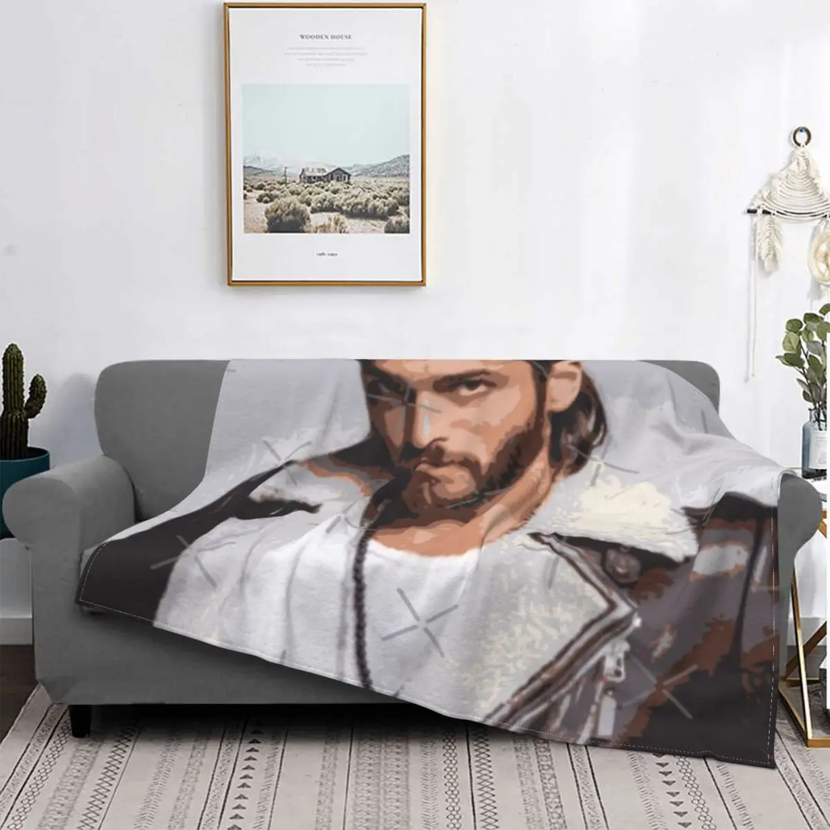 

Can Yaman-colcha a cuadros para cama, toalla de playa с капучиком, sofa, 1 manta