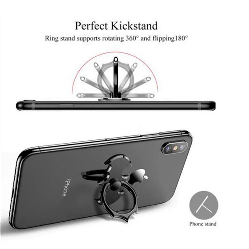 Летучая мышь палец кольцо мобильный телефон Настольная подставка для iPhone X 8 7 XS