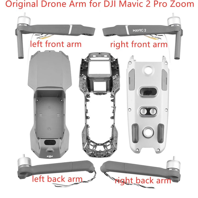 

Оригинального дрона кронштейн для DJI Mavic 2 Pro Zoom, верхняя крышка, средняя Нижняя рамка, левая, правая, передняя, задняя шасси