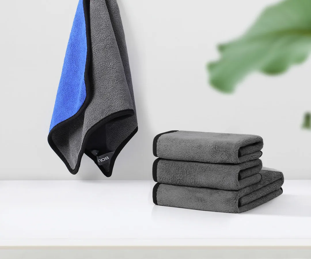 Оригинальное чистящее полотенце Xiaomi из нановолокна, двухцветное замшевое, не выцветающее, Xiomi, полотенце для дома, для чистки стекла, для обслуживания автомобиля