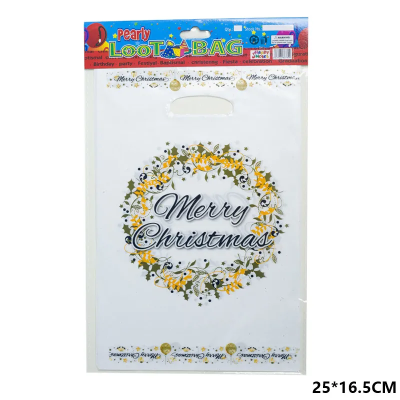10pcs Xtmas wreath 10 шт. веселые рождественские подарочные сумки Санта-Клаус Рождественская елка упаковочные сумки счастливый год рождественские конфеты сумки Navidad Noel - Цвет: 10pcs Xtmas wreath