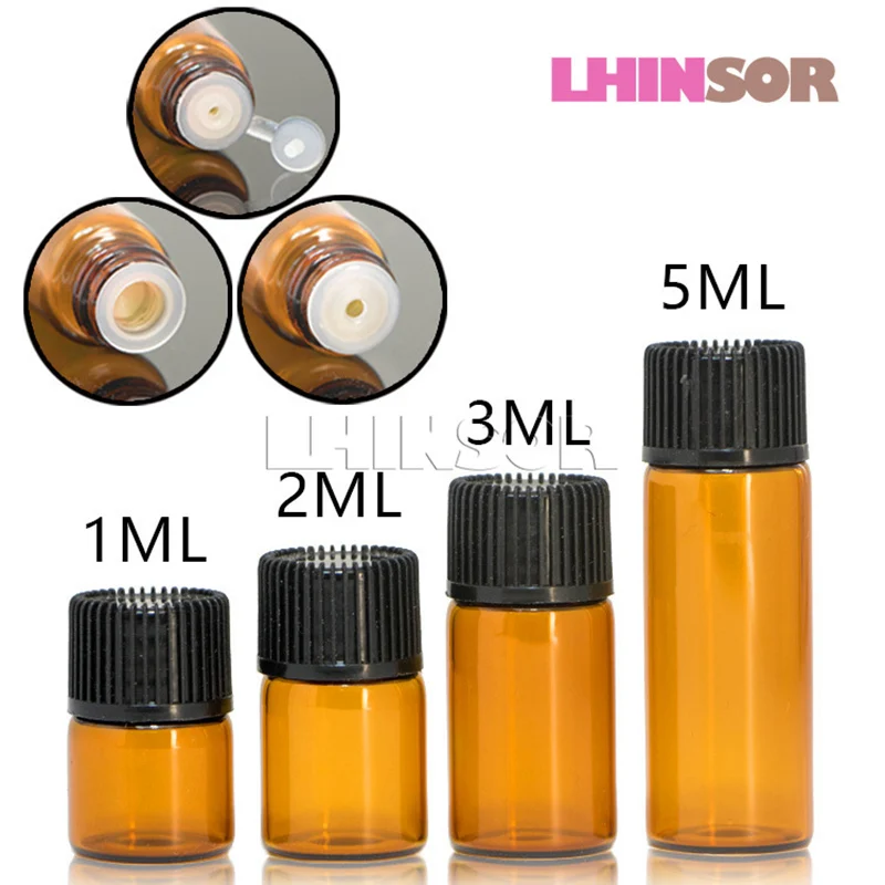 100 шт./лот 1 мл 2 3 5 пустой эфирное масло Doterra многоразовые бутылки янтарные