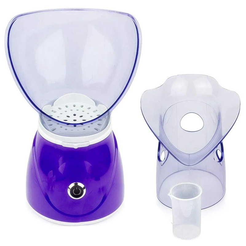 

Facial Steamer Professional Steam Inhaler Facial Sauna Spa for Face Mask Moisturizer - Sinus with Aromatherapy EU Plug