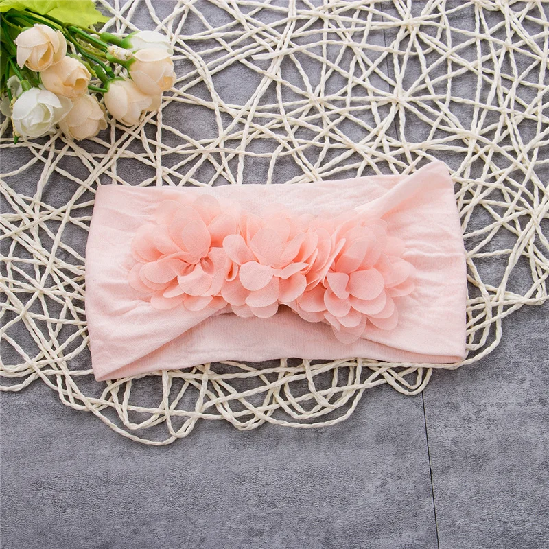 Toddler Kids Baby Girl Hair Bow Band Headband Headwear Accessories Cute Lovely baby girl Mesh Petal Lace Flower Hot | Детская одежда и