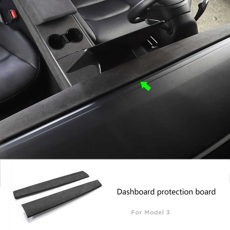 

for Tesla Model 3 Y Center Console Panel Trim Dashboard Panel Strip Faux Fur Cover Trim Car Styling Accessories