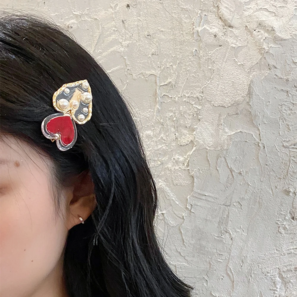 

Женская обувь с красными сердечками искусственный жемчуг зажим для волос металлический бампер с акриловым с соской зажим заколка для волос...