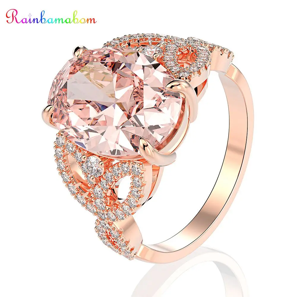 Женское кольцо из драгоценных камней с муассанитом|Кольца| |